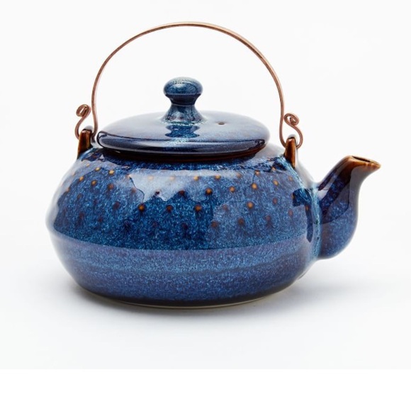 West Elm Ocean Waves Tea Pot - Picture 2 of 10